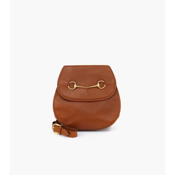 [ELLA BOUTIQUE] Gucci Brown Horsebit Shoulder Bag - Picture 1 of 12